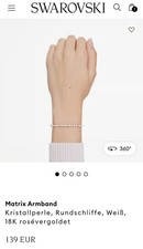 Swarovski Matrix Armband 18K Roségold Beschi...
