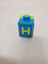 VTech Alphabet Activity Cube Replacement Double Sided 'H/U' Letter Block 
