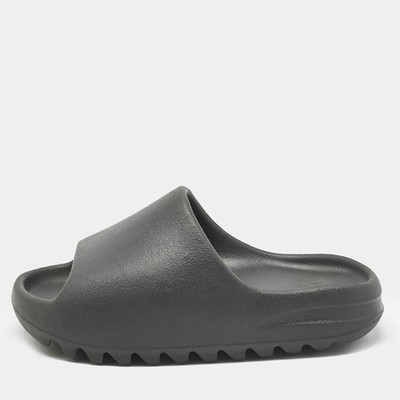 Yeezy x Adidas Black Rubber Dark Onyx Slides Size 38 | eBay UK