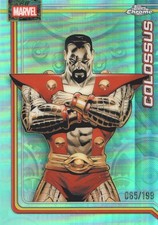 2026 Topps Chrome Marvel Comics Card Aqua Refractor #23 Colossus /199