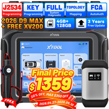 XTOOL D9 MAX Car Diagnostic Scanner J2534 ECU...