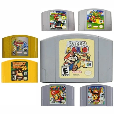 Mario Kart 64 Cart Games Mario Party For Nintendo N64 US Version（15 Options）