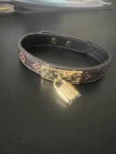 Women's Blooming Bracelet Brown Monogram with Gold-colored Metal Hardware New , 