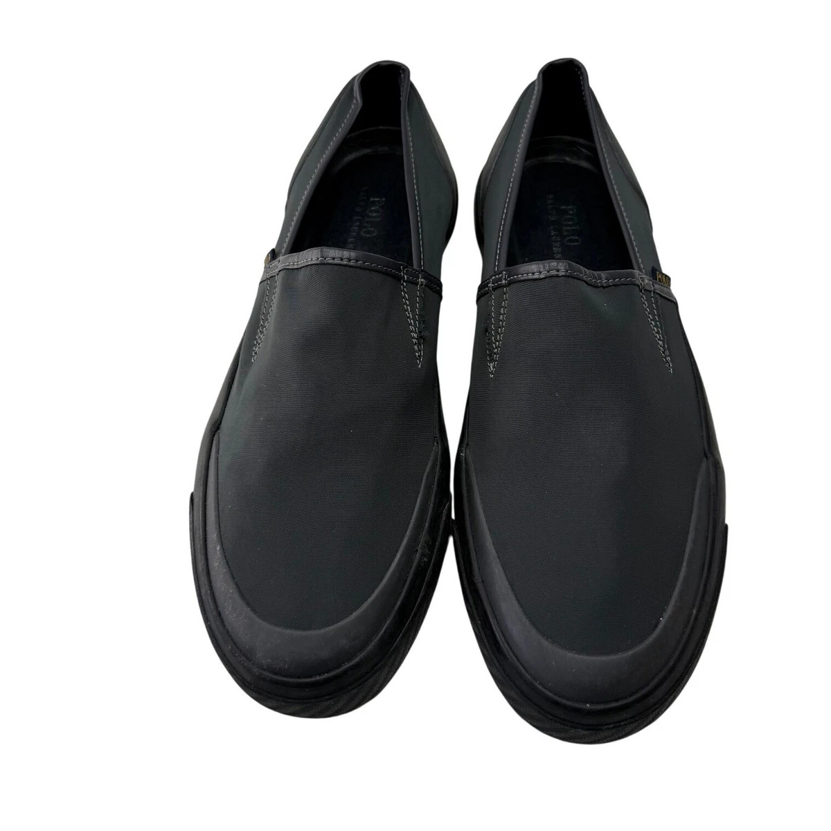 Polo Ralph Lauren Mens‎ Slip On Sneakers Super Matte Nylon Carbon Grey 11 Sample Polo Ralph Lauren Faxon Low Leather Men main image 4