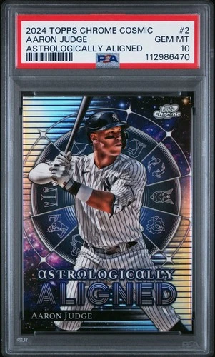 2024 TOPPS CHROME COSMIC ASTROLOGICALLY ALIGNED AARON JUDGE PSA 10 YANKEES
