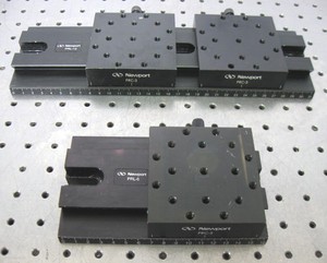 C203044 Lot 2 Newport Precision Optical Rails PRL-6 PRL-12 w/(3) PRC-3 Carraiges