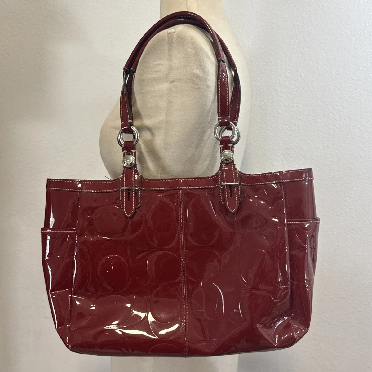 Coach Signature Red Tote for sale | eBay
