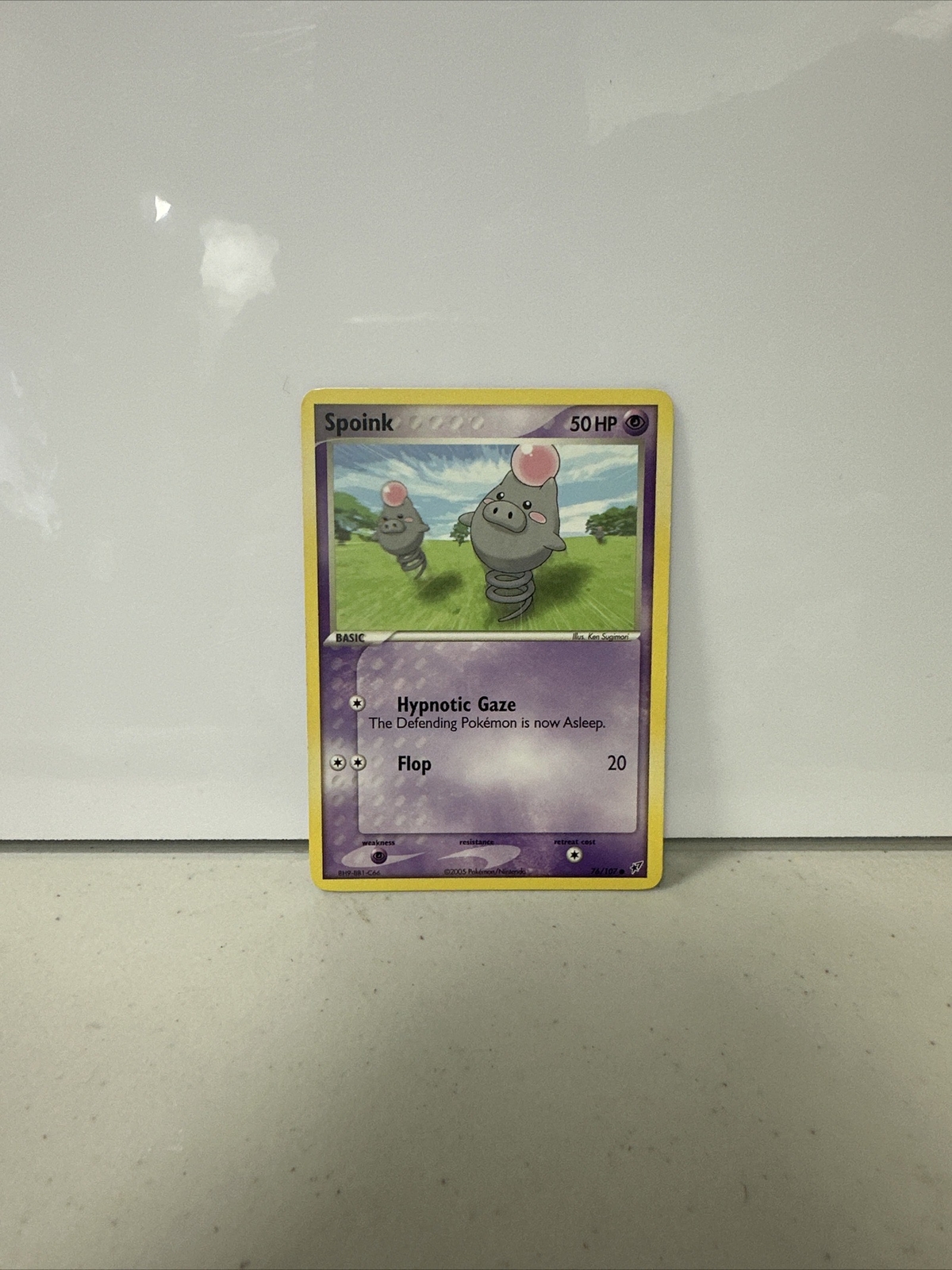 Pokémon TCG Spoink EX Deoxys 76/107 Regular Common