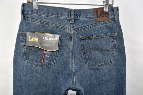 Jeans uomo Lee Relaxed Fit gamba dritta blu nuovo taglia 30x32 - Foto 10 di 11