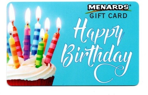 Menards Happy Birthday Cake Candles Gift Card No Value Collectible Ebay