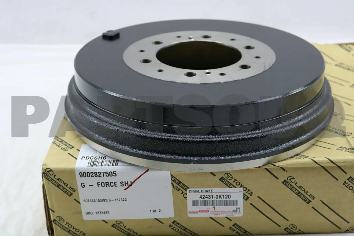 424310K120 Genuine Toyota DRUM SUB-ASSY, REAR BRAKE 42431-0K120 | eBay