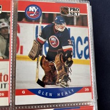 1990-91 Pro Set Hockey Card Glenn Healy New York Islanders #183
