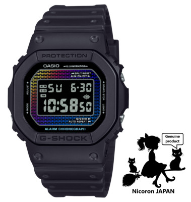 CASIO G-SHOCK Herrenuhr DIGITAL DW-5600RW-1JF Regenbogen Weihnachtsgeschenke ...