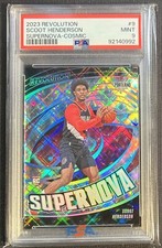 2023 Panini Revolution Scoot Henderson /99 Supernova Cosmic Rookie RC #9 PSA 9