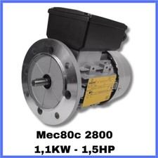 Motore elettrico asincrono monofase 2800 giri B5 per compressore mec80c 2 poli