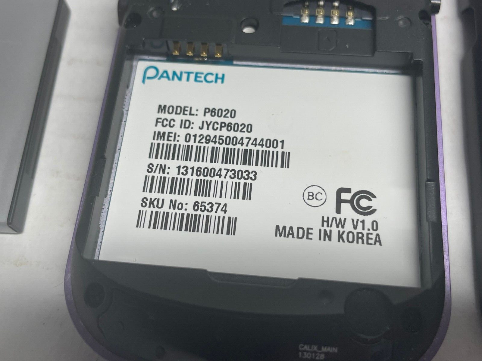 Pantech Swift P6020 Purple (AT&T) 3G Keyboard Cell Phone