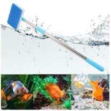 180° Adjustable Double-Sided Sponge Cleaning Brushs Cleaner Scrubber Aquarium UK