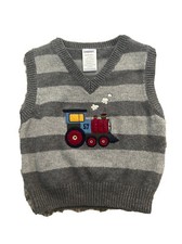 Gymboree Baby Boy Train Sweater Vest 6-12m