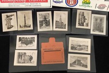 WWII German - Lot of 10 Brussels Souvenir Photos. Art Monuments Of The War