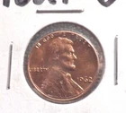 UNCIRCULATED 1962P  LINCOLN MEMORIAL PENNY (010916)