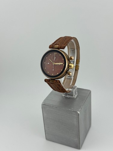 Gérald Genta Gefica Safari Chronographe Lemania 1883 Radica Dial Bronze Case - Foto 3 di 20