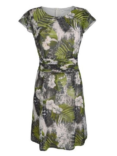 Betty Barclay Kleid Freizeitkleid Sommerkleid grün schwarz ecru 44 46 48 |  eBay