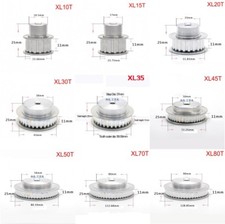 XL 10T-80T Timing Belt Pulley Synchronous Wheel Sprocket for 10mm Width Belt
