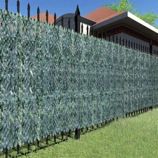 58in Artificial Faux Ivy Leaf Fence Privacy Screen Garden Home Decor Hedge Panel