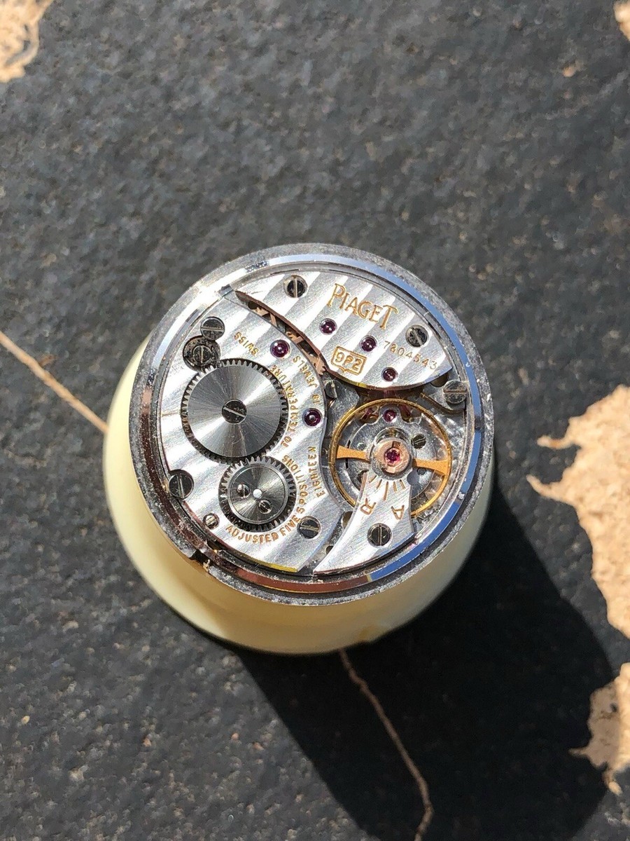Piaget Cal 9P2 Movement Not Working Parts Repair Vintage Watch View 4