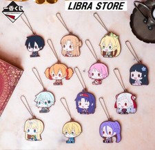 RARE Sword Art Online SAO 10th Anniversary Rubber Keychain Full SET from JAPAN