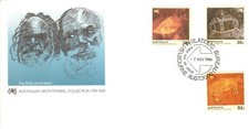 The First Australians Set of 3 Australian Bicentennial Collection FDI 7th Nov Me