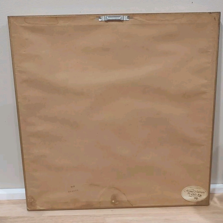 Home Interiors Gold Framed Wall Art Print, Circle Of Flowers/Grapes