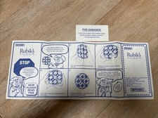 Rubiks Clock Puzzle Guide And Original Manual. Very Rare 1988 Matchbox