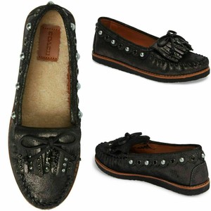 coach moccasin flats