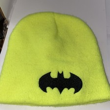 Batman Beanie Hat - Neon yellow - DC Comics - Children- read description