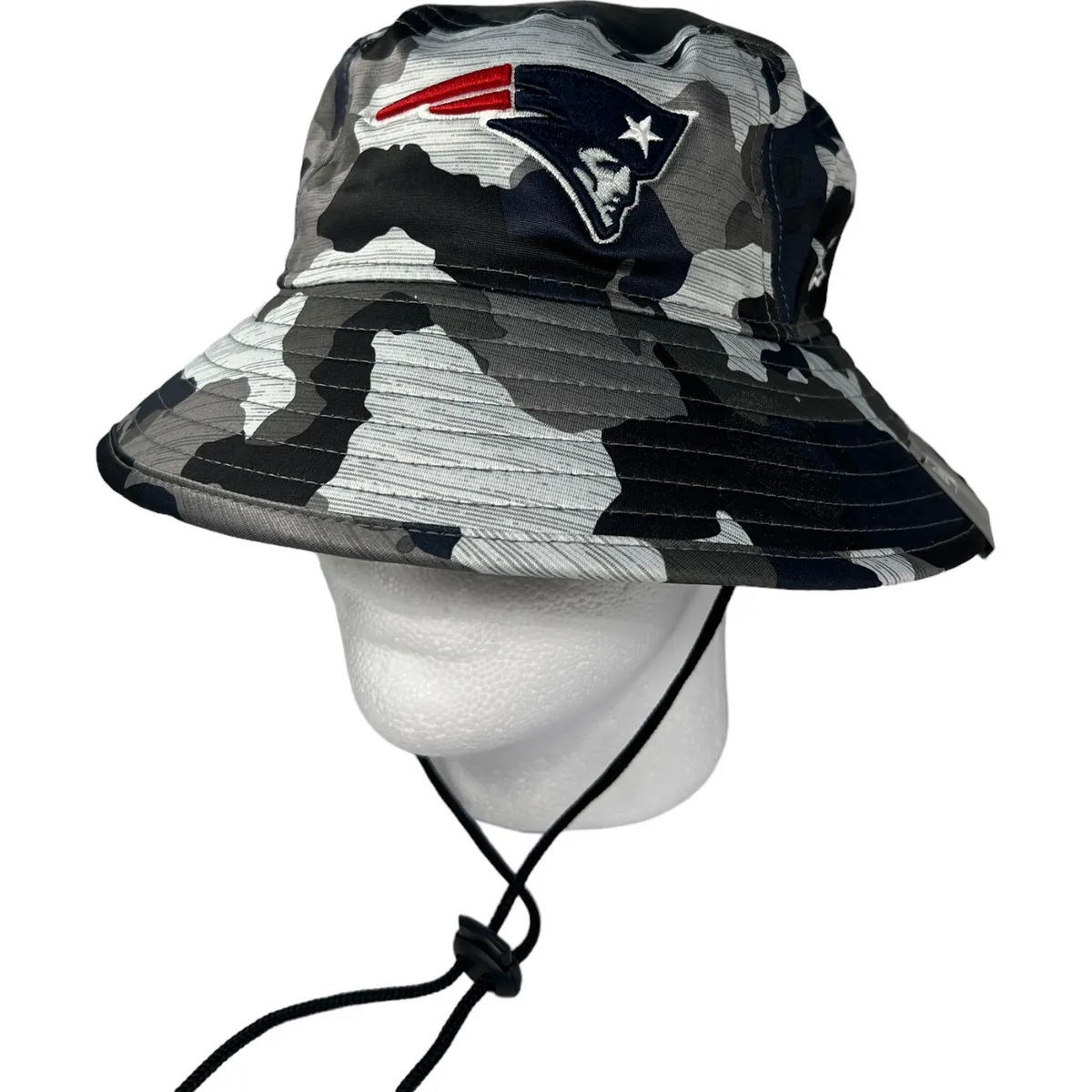 New Era On field New NFL New England Patriots Trainer Bucket Hat