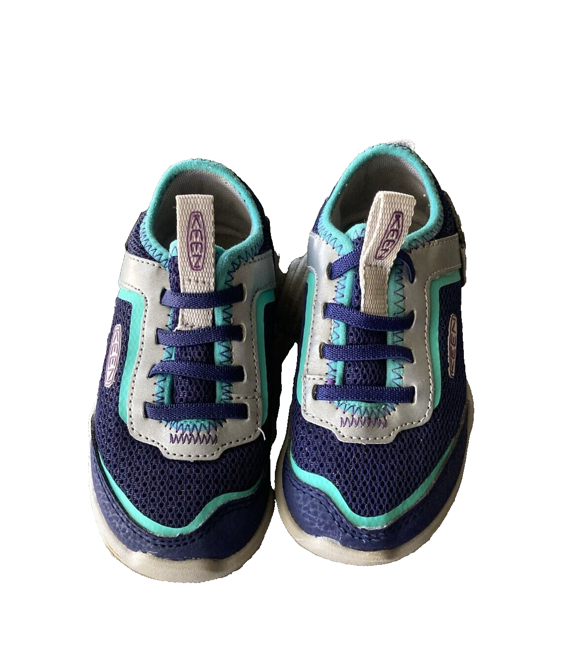 Sneakers KEEN Knotch Tracer taglia 8 bambino ragazzo ragazza blu senza lacci