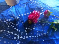 Posten = 97 cm x 48 ==== 4 St&uuml;ck Schleier H&uuml;te mit Blumen und Punkten Neu