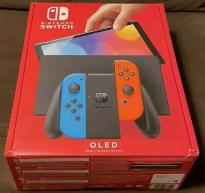 ✓NEW✓ Nintendo Switch OLED model With Neon And Blue Joy Con 7