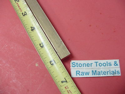 #ad 1 2quot; x 1 2quot; C360 BRASS SQUARE BAR 6quot; long Solid .50quot; Flat Mill Stock H02 $14.72