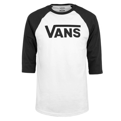 Vans Classic Raglan Sleeve T-Shirt white-black - 3-4 Arm Longsleeve