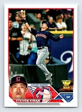 STEVEN KWAN 2023 TOPPS SERIES 1 ROOKIE CUP CLEVELAND GUARDIANS #116 QTY