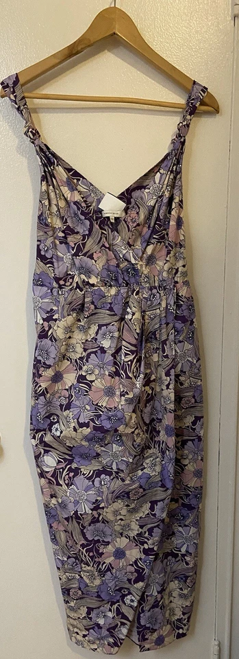 Платье миди Rebecca Taylor Poppy Field Lavender с искусственным запахом размер 10 - Изображение 2 из 4