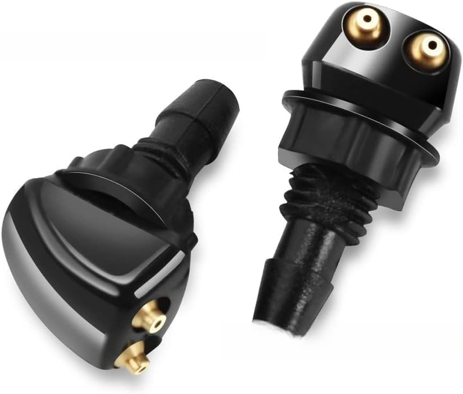 Front Windshield Washer Spray Nozzles 2pcs Universal Car Replacement Parts
