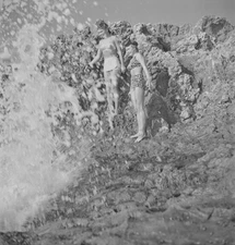 Vintage UNIDENTIFIED MODELS Original B&W 120 Film Negative