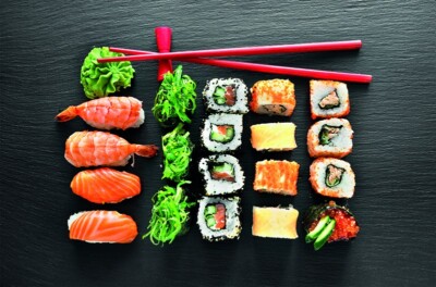 82 x 54cm Sushi Print PVC Induction Hob Stove Covers