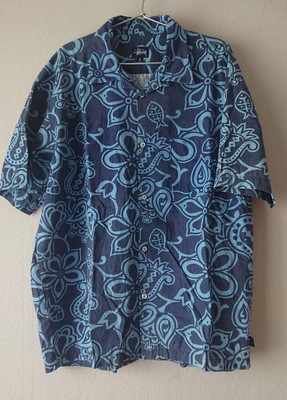 Made In Usa Stussy Aloha Shirt Hawaiian | eBay