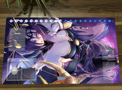 Digimon Playmat Digimon Lilithmon Playmat For Trading Card Game  Standard  Size Rubber Mat With Card Zones Digimon TCG Playmat Lilithmon