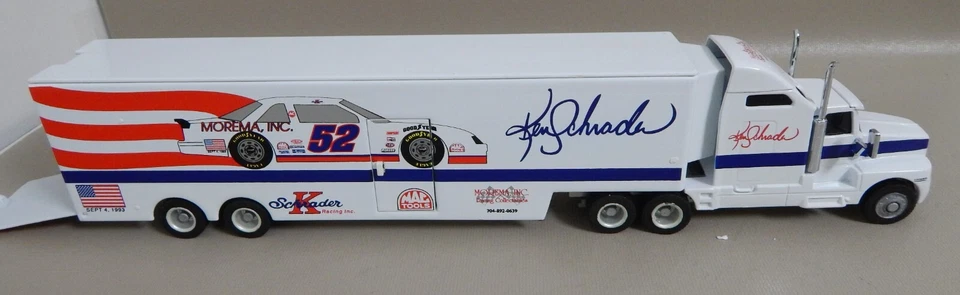 KEN SCHRADER #52 MOREMA INC RCI 1/64 SCALE 1993 RACE TEAM HAULER  1/2500 W/ Box - Image 4 of 4