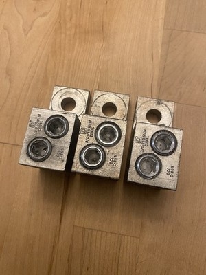 Square D DCC C-469 Mechanical Lug 3/0-750MCM Lot of 3 All Set Screws Lubricated